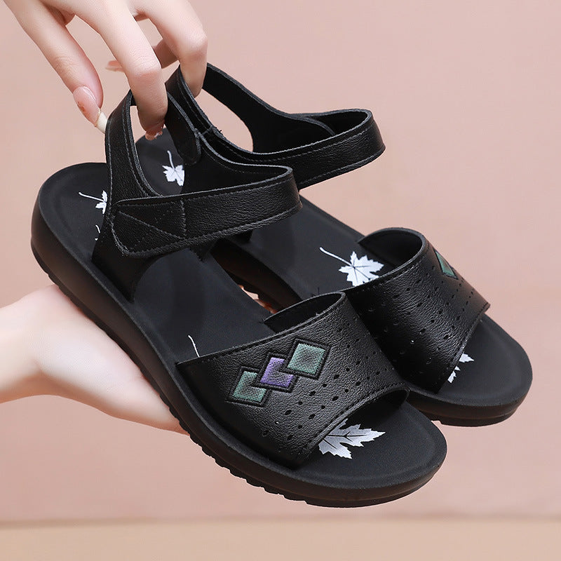 Comelyy women's comfortable flat non-slip soft sole shoes