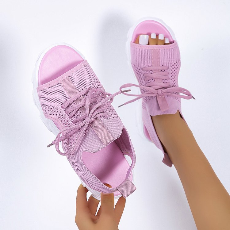 Comelyy Fashion Casual Mesh Women's Sports Style Platform Sandals
