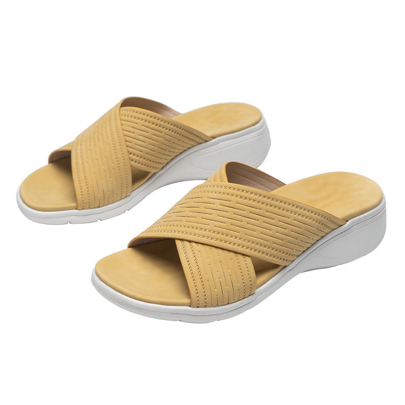 Comelyy Sloping Heels And Thick Soles Women Sandals