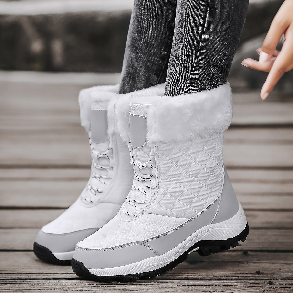 Comelyy Winter Plus Size Snow Boots