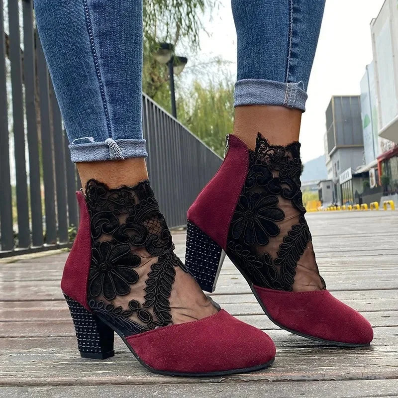 LaceBloom™ Women’s Summer Elegant Lace High Heels