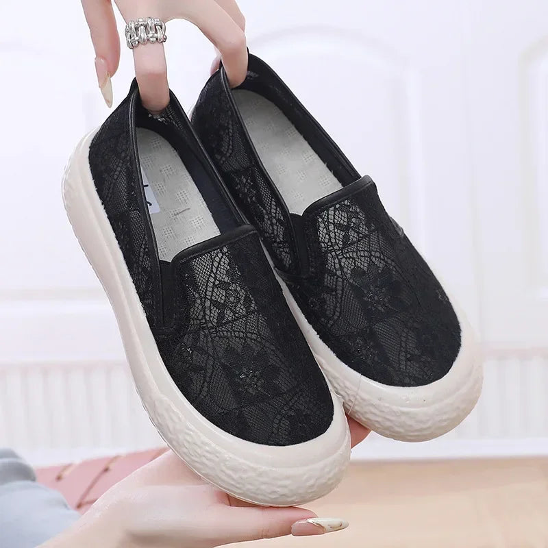 BreathEase™ Women’s Mesh Platform Shoes – Lightweight & Stylish Comfort