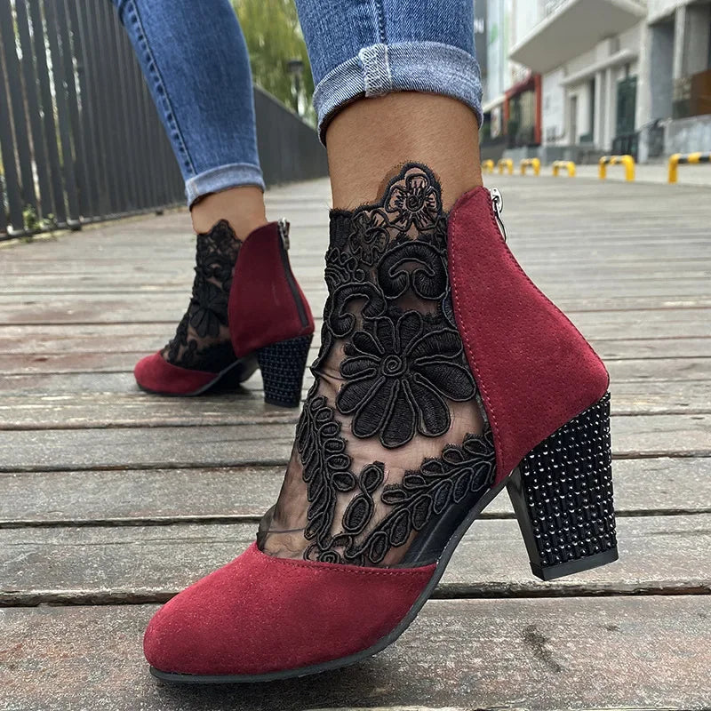 LaceBloom™ Women’s Summer Elegant Lace High Heels