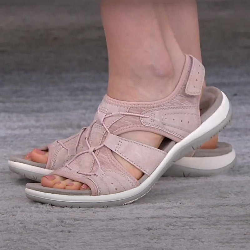 Comelyy Women Solid Color Hollow Out Casual Lady Sandals