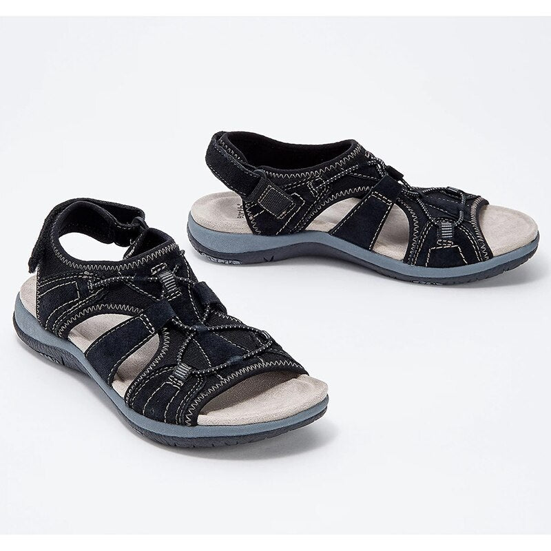 Comelyy Women Solid Color Hollow Out Casual Lady Sandals