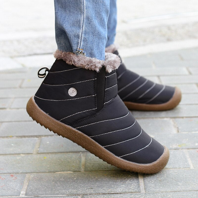 Comelyy Women Warm Shoes Waterproof Non-slip Snow Boots