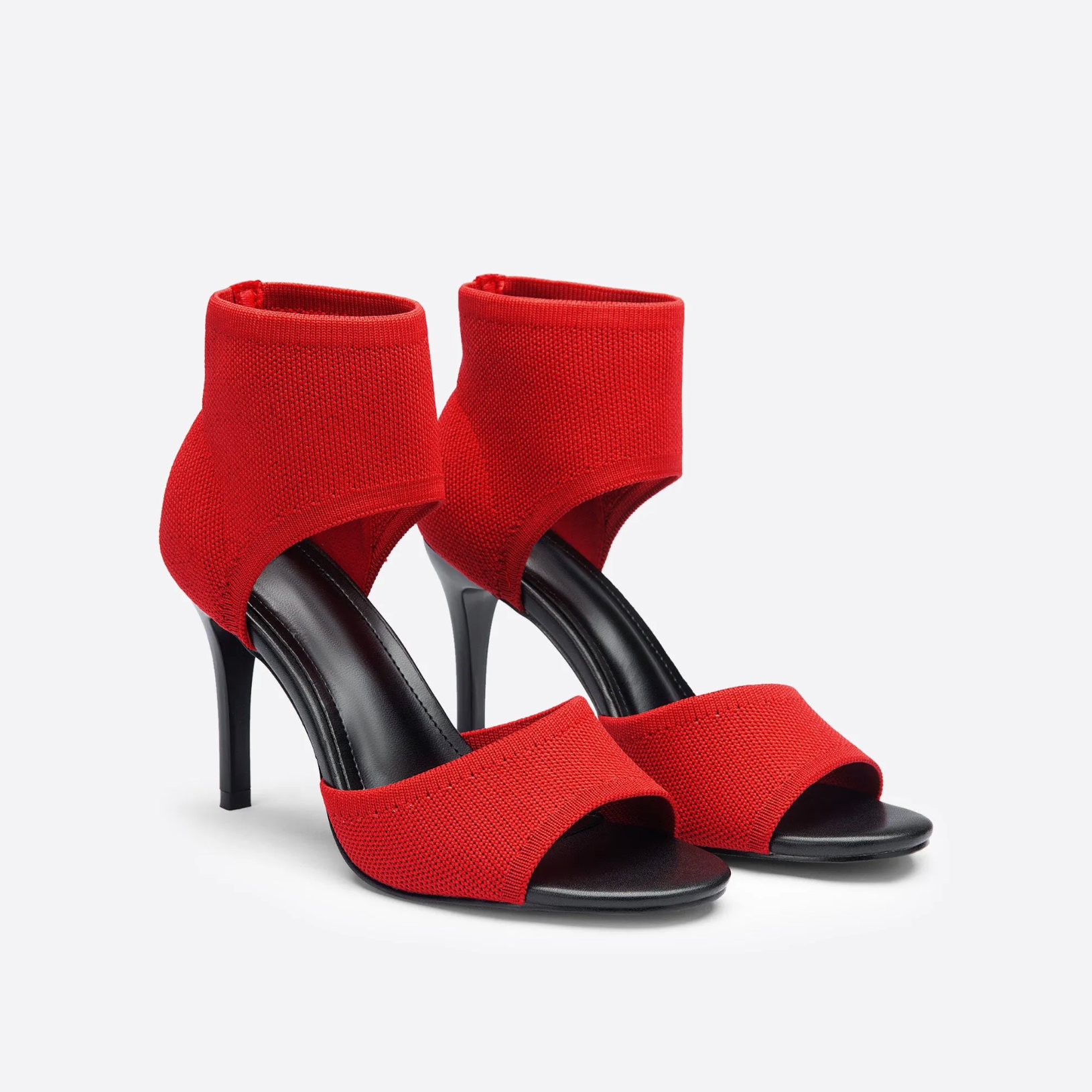 Comelyy new women's shoes comfortable super high-heeled thin black stiletto fish mouth sandals