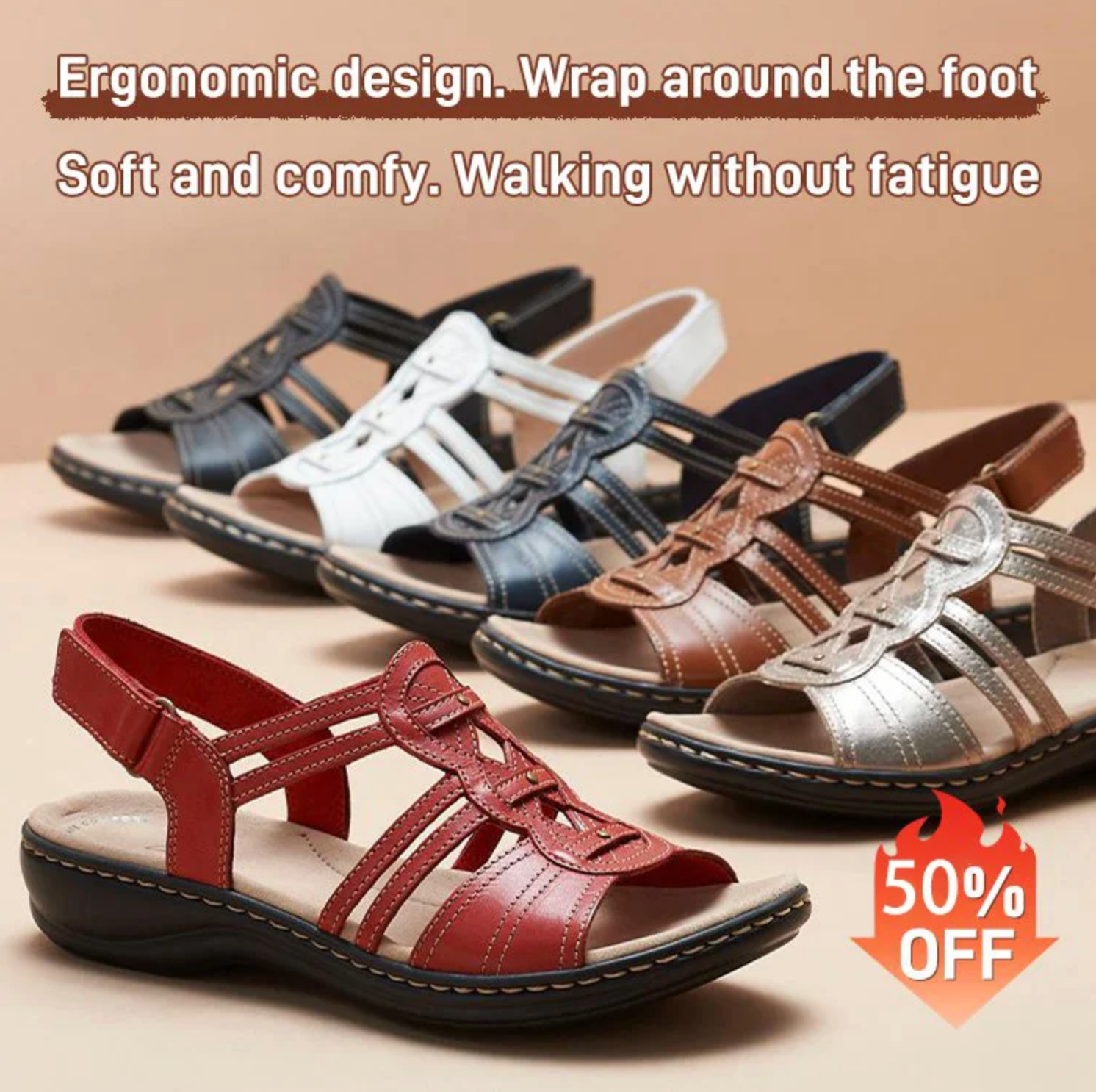 Comelyy Slippers women's flat casual open toe beach sandals women's shoes