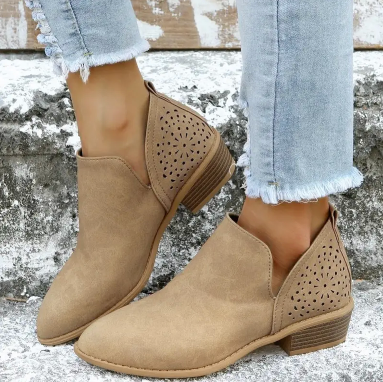 Comelyy chunky heel sleeve slim boots overshoes