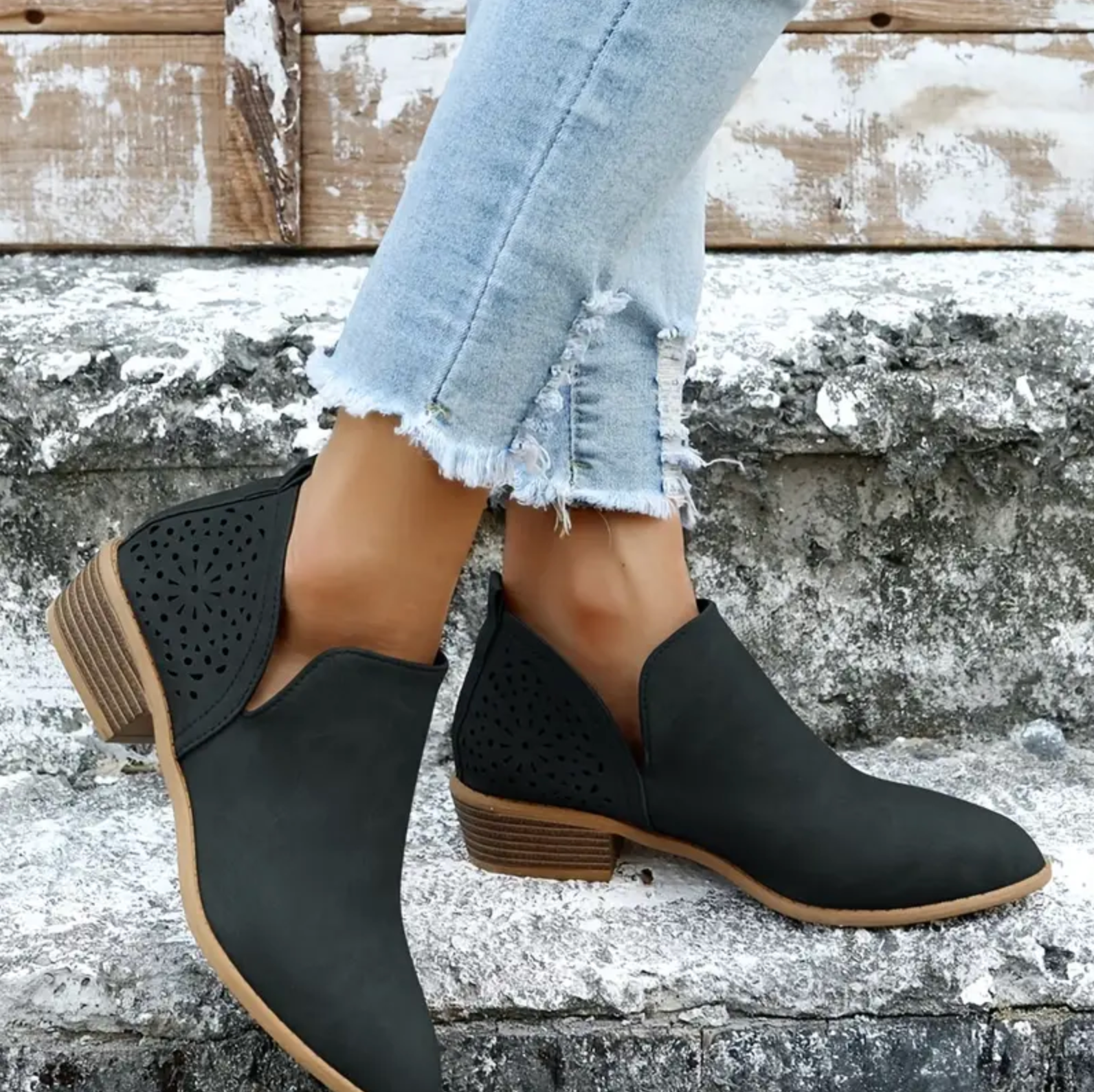 Comelyy chunky heel sleeve slim boots overshoes