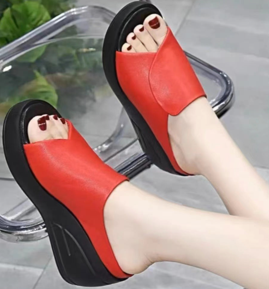 Comelyy Women's sandals fashionable soft sole sandals platform sandals