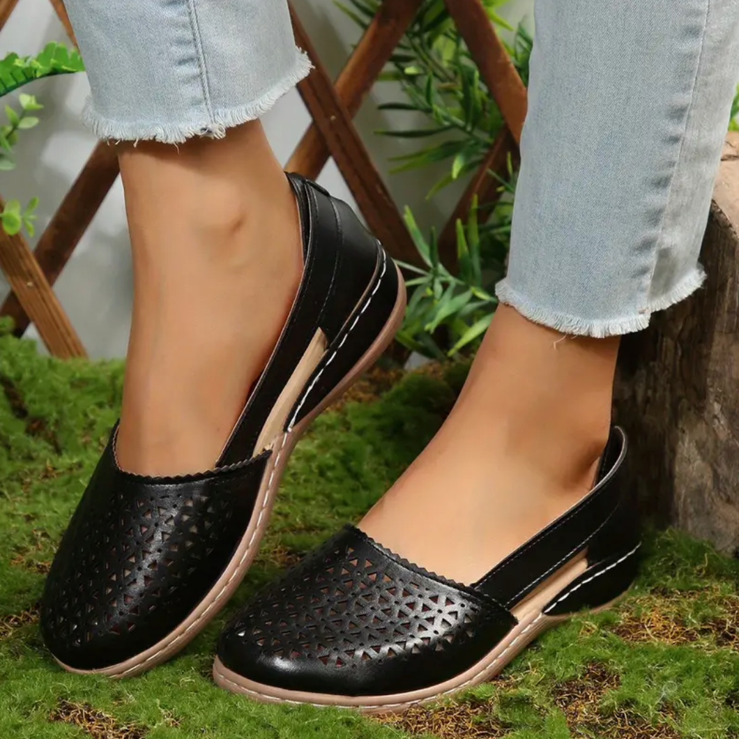 Comelyy Retro Comfortable Hollow Out Design Wedge Sandals