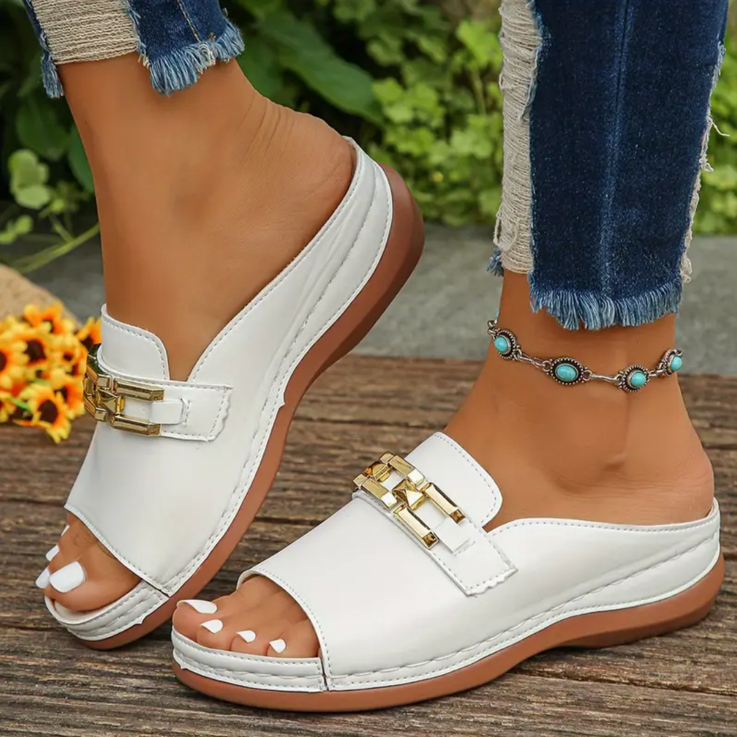 Comelyy Thick-soled Summer Outdoors Slip-resistant Slope-heel Women Sandals