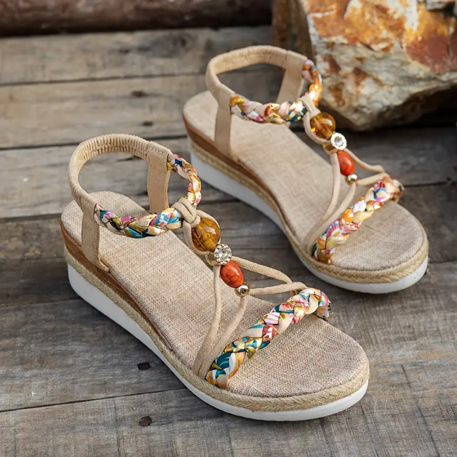 Comelyy Boho Wedge Heeled Women's Sandals