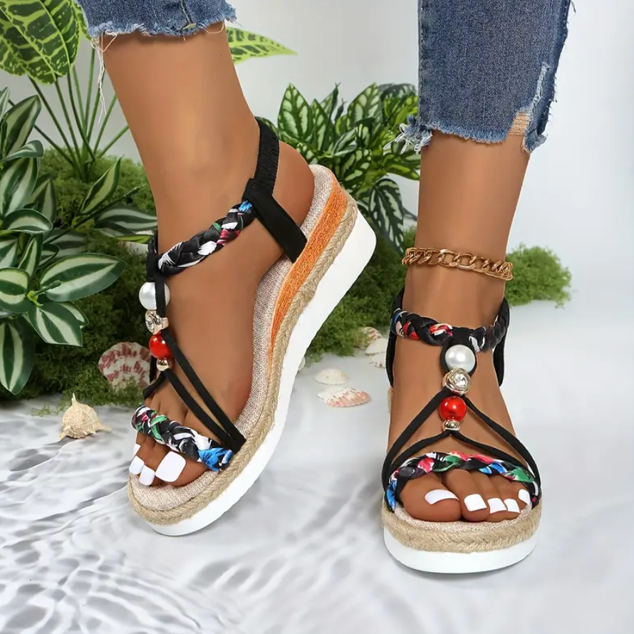 Comelyy Boho Wedge Heeled Women's Sandals