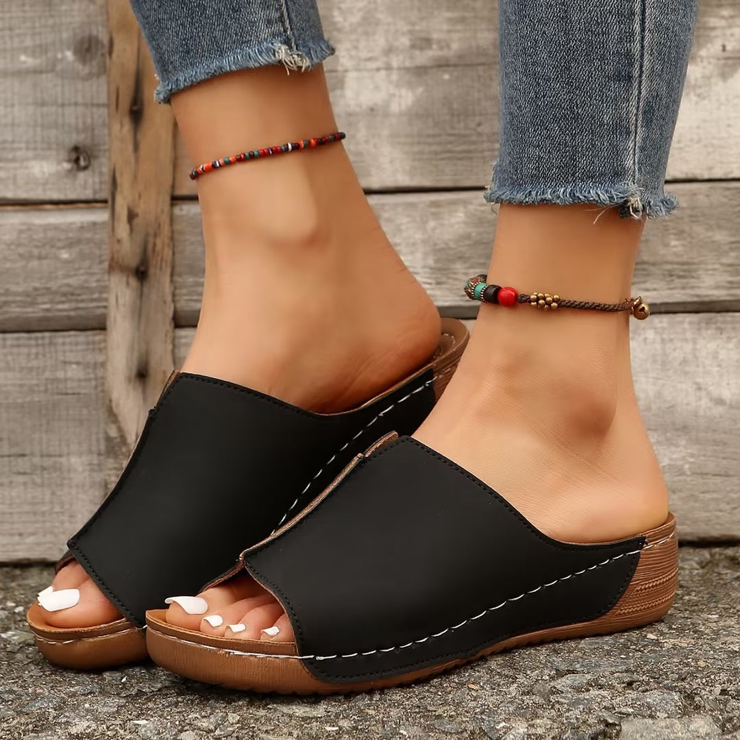 Comelyy wedge sandals for women summer trendy comfortable Roman sandals