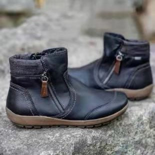 Comelyy Vintage Round Toe Waterproof Women Boots