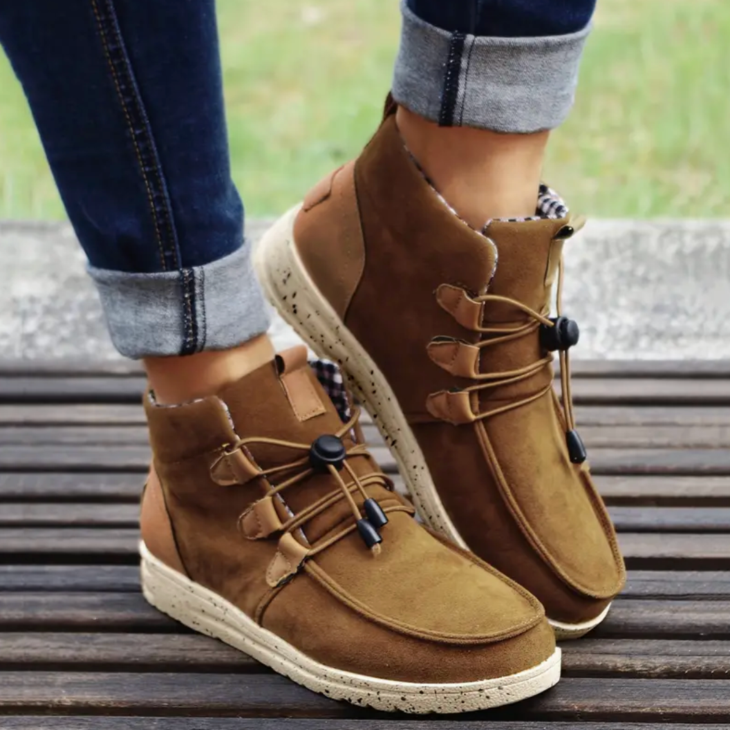 Comelyy Cozy and Stylis Women's High Top Sneaker Boots