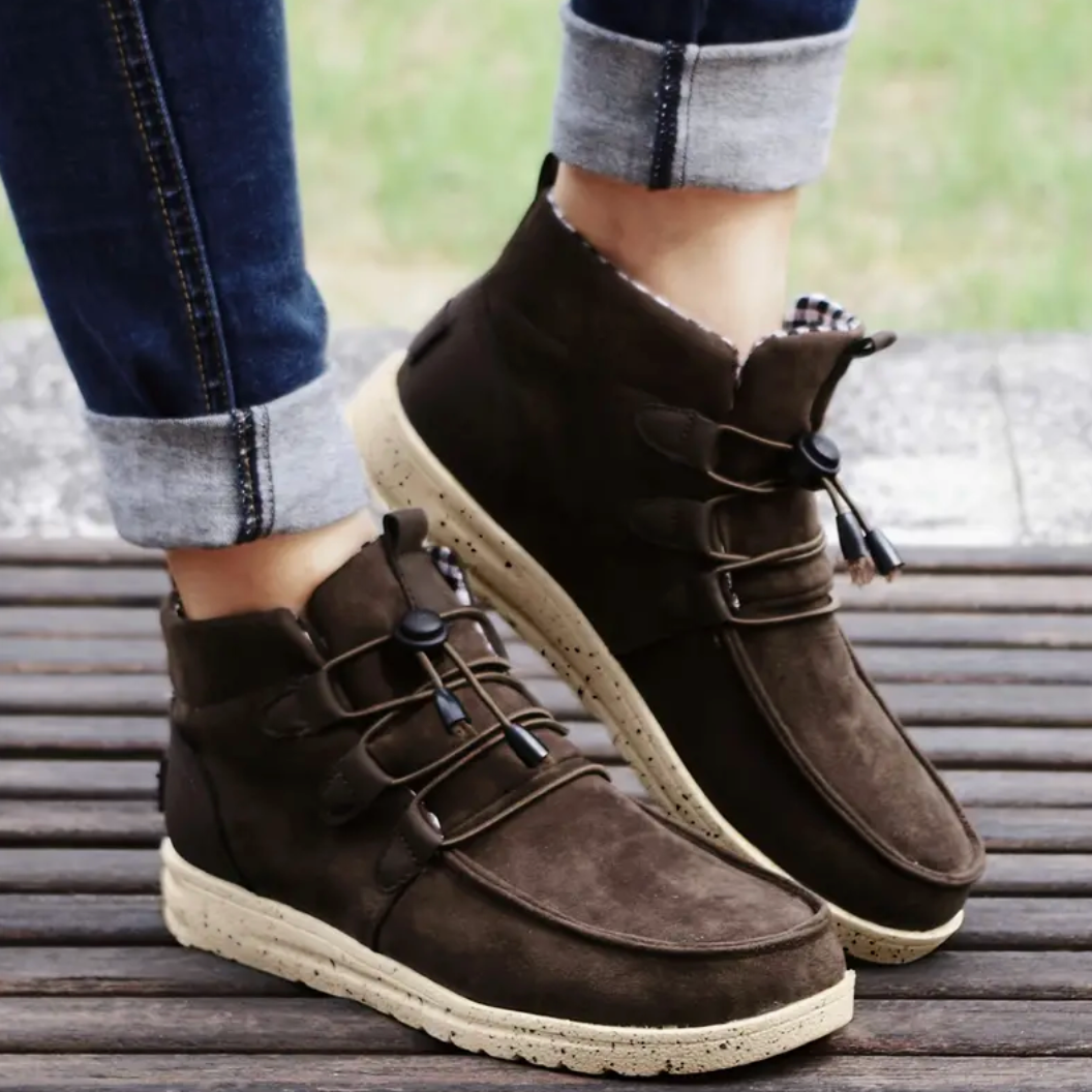 Comelyy Cozy and Stylis Women's High Top Sneaker Boots