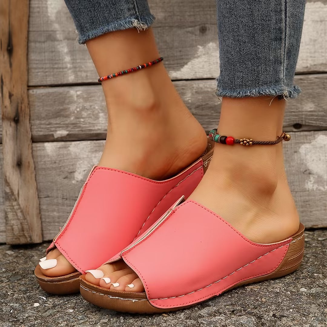 Comelyy wedge sandals for women summer trendy comfortable Roman sandals