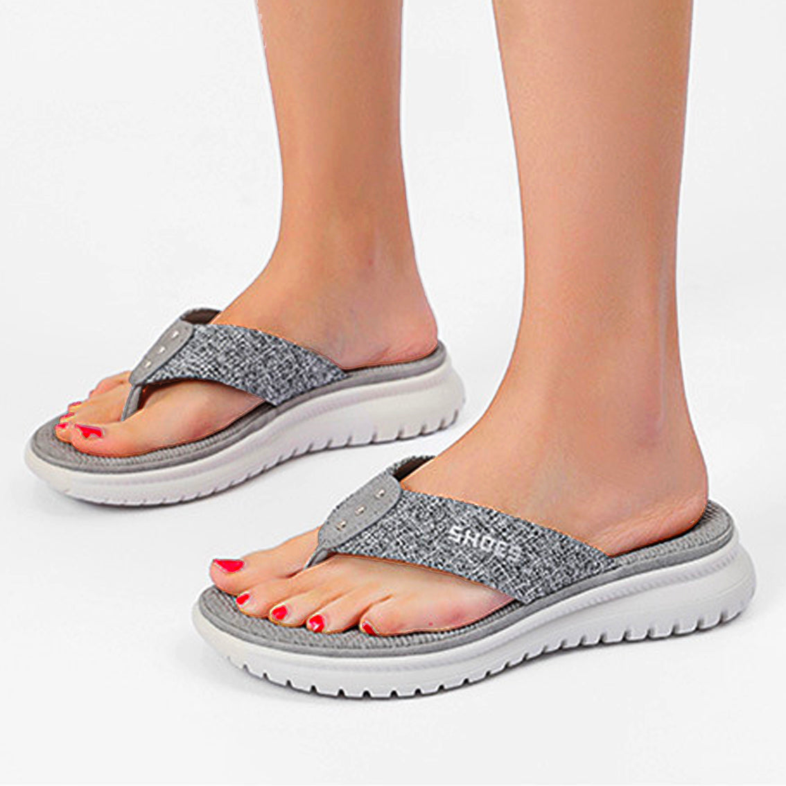 Comelyy Women Flip Flop Slides Comfortable T- Strap Slippers