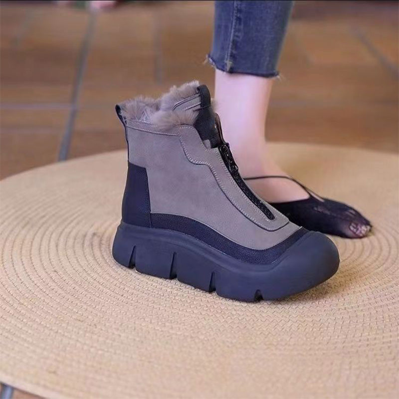 ❄️ WinterShield™ Waterproof Zip Boots – Stay Warm, Stay Dry, Stay Stylish