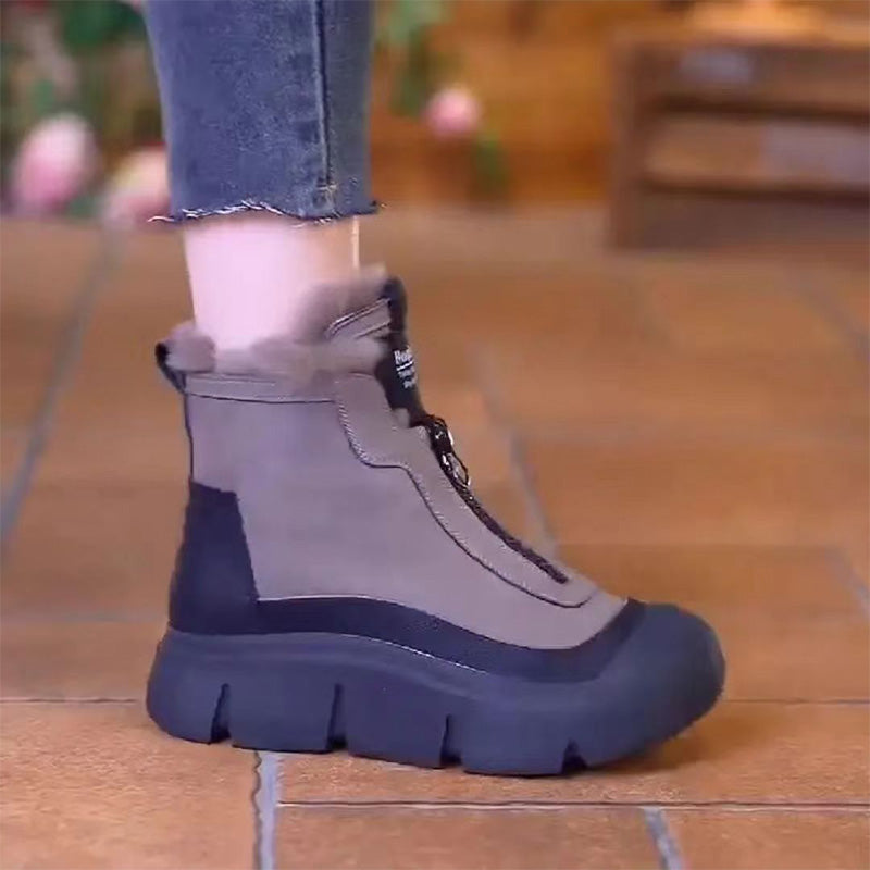 ❄️ WinterShield™ Waterproof Zip Boots – Stay Warm, Stay Dry, Stay Stylish