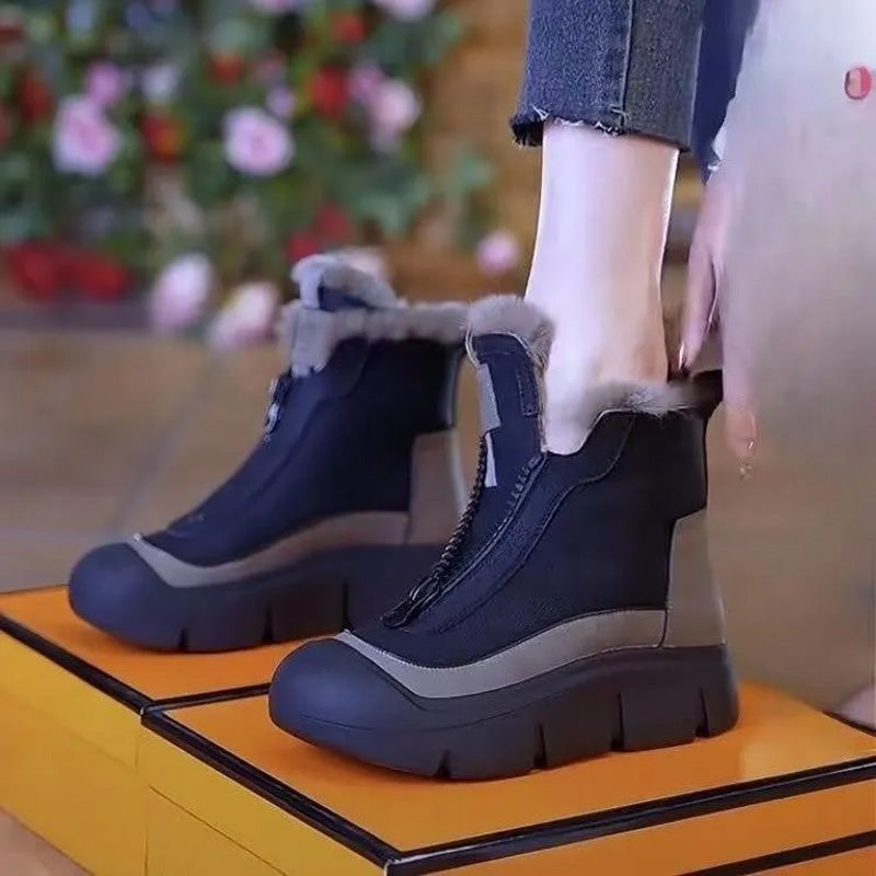 ❄️ WinterShield™ Waterproof Zip Boots – Stay Warm, Stay Dry, Stay Stylish